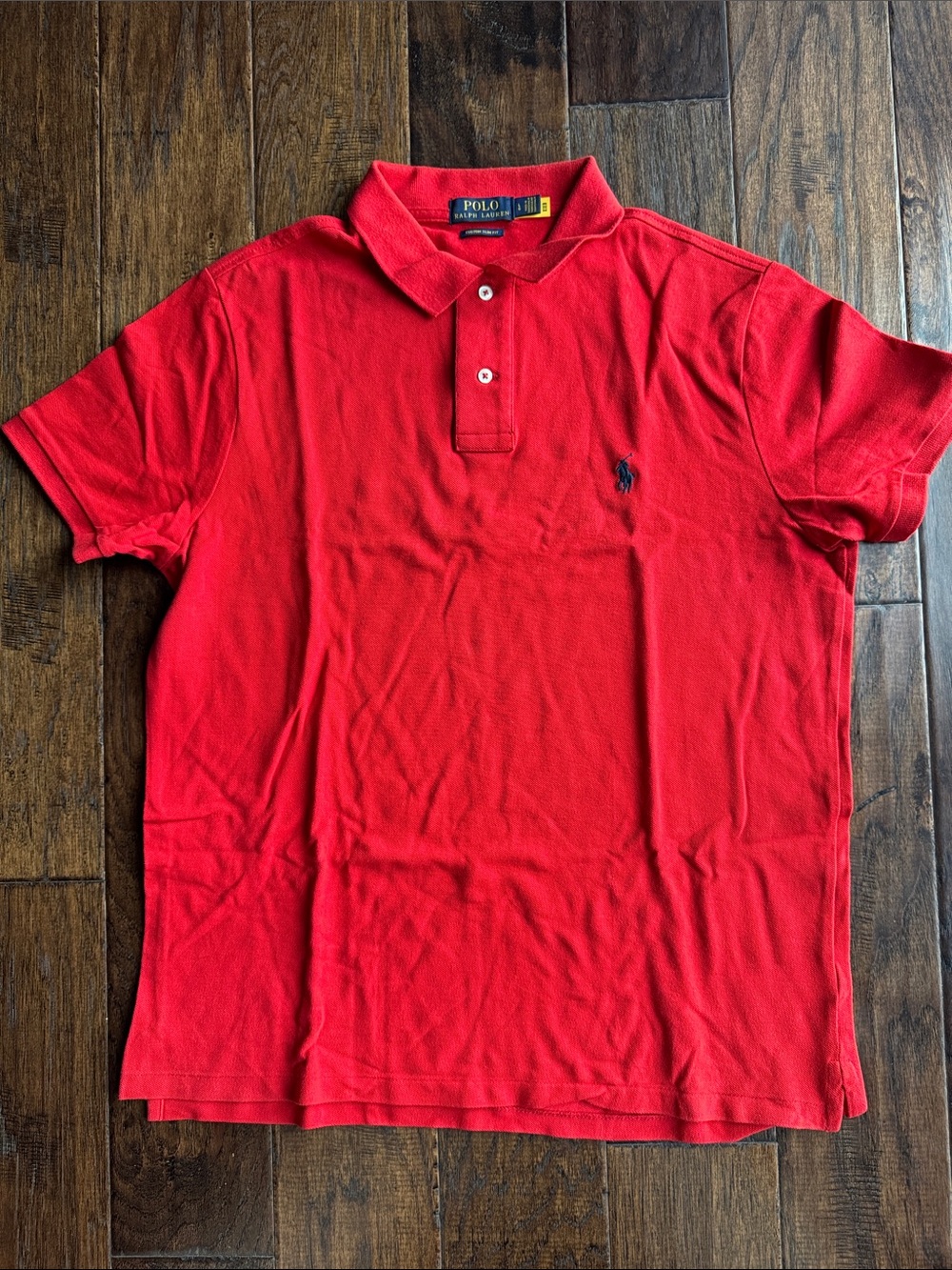 Polo by Ralph Lauren Red Short-Sleeve Pique Slim Fit